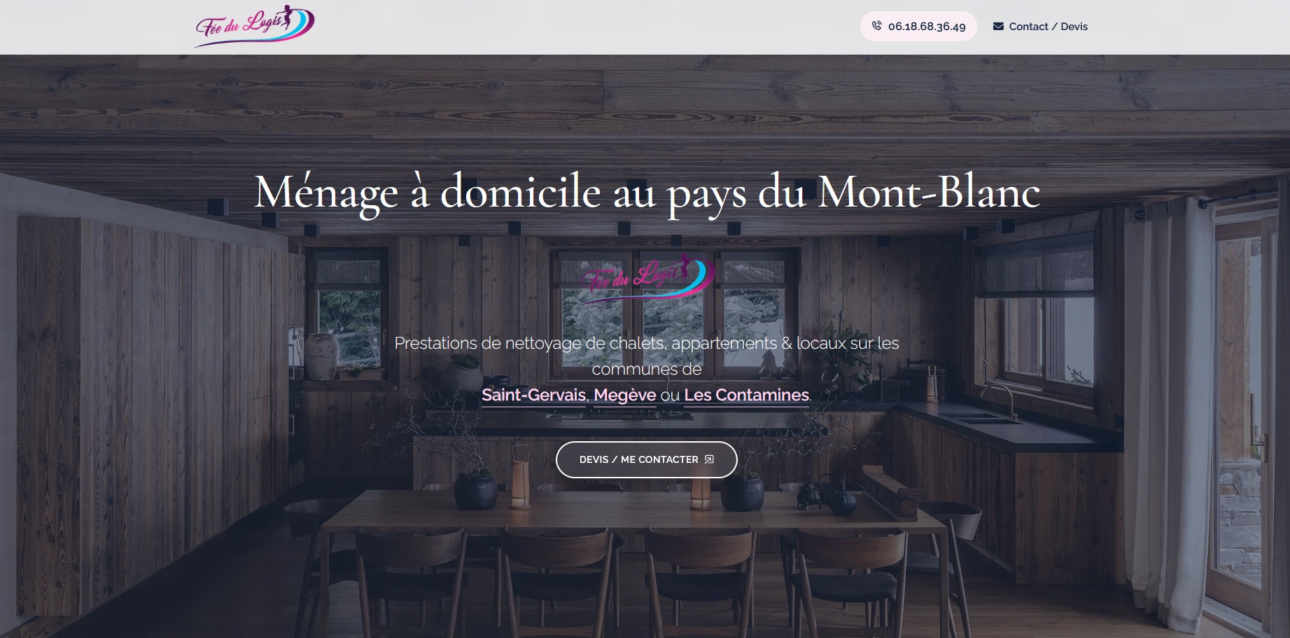 Aperçu du site La Fée du Logis — conciergerie