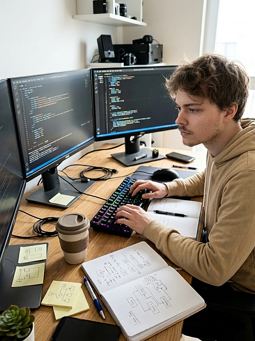 Maxime, développeur web freelance diplômé